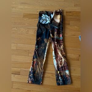 Finesse Multicolor Artistic Print Pants